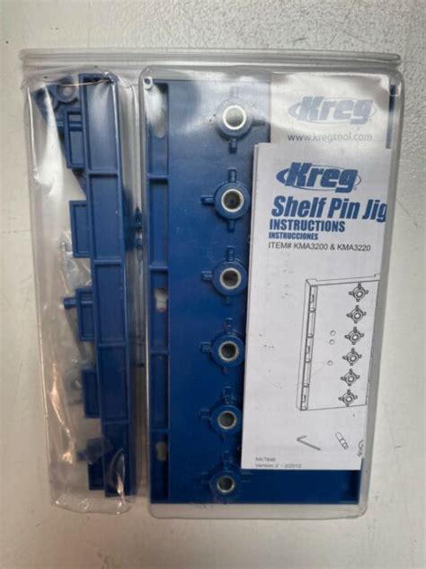 Kreg Shelf Pin Jig With 6mm Drill Bit Kma3200 For Sale Online Ebay