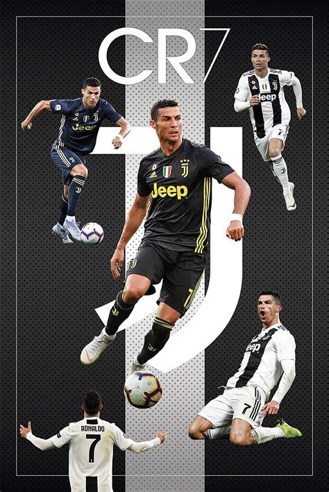 Cr7 Cristiano Ronaldo Juventus Fc Sports Soccer Poster Poster