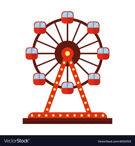 Ferris Wheel Design Royalty Free Vector Image Vectorstock