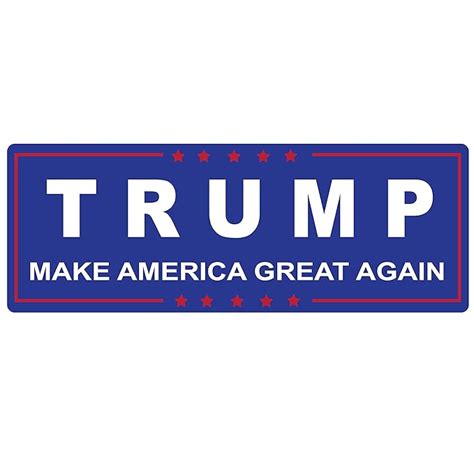 trump making america great again bumper sticker window decal vinyl donald for