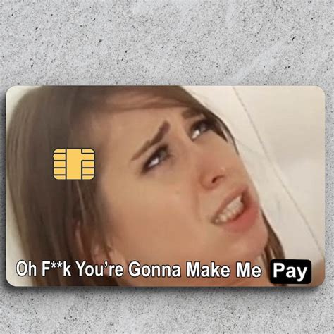 Fake Credit Card Skin Etsy