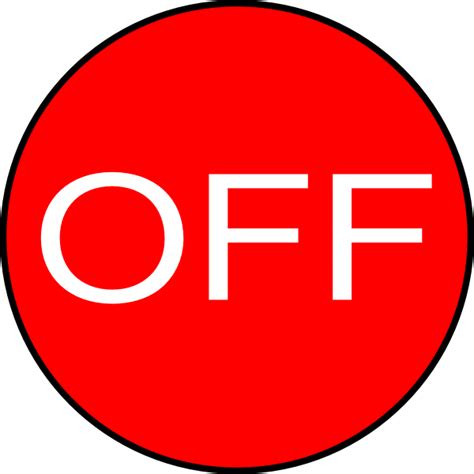 Off Button Clip Art At Vector Clip Art Online Royalty Free