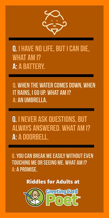 73 Fun Riddles For Adults To Challenge The Mind Funny Riddles Funny