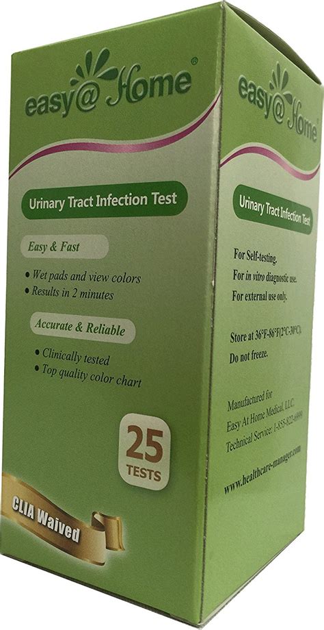 Easy Home Uti P Urinary Tract Infection Test Strips Uti Test Strips Tests Bottle Fda