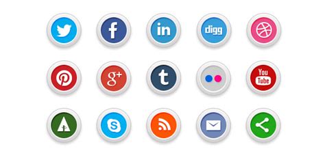 Free Sets Of Social Media Icons Ewebdesign