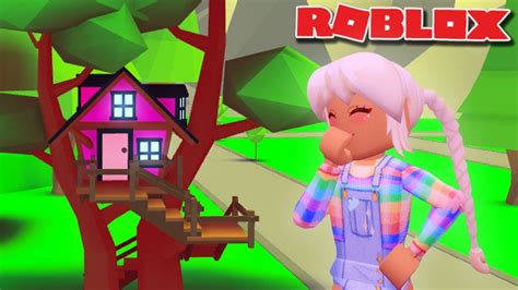 Building My Daughter A Tree House 🏡 In Adopt Me Roblox Roleplay Youtube