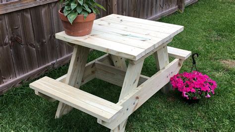 Diy Small Two Person Picnic Table Youtube