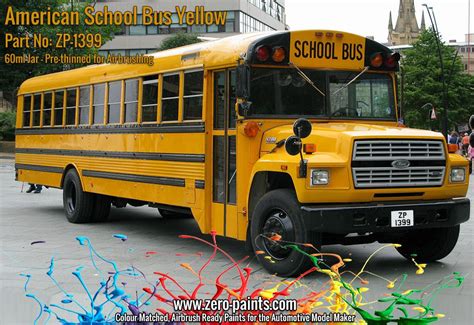 American School Bus Yellow Paint 60ml Zp 1399 Zero Paints
