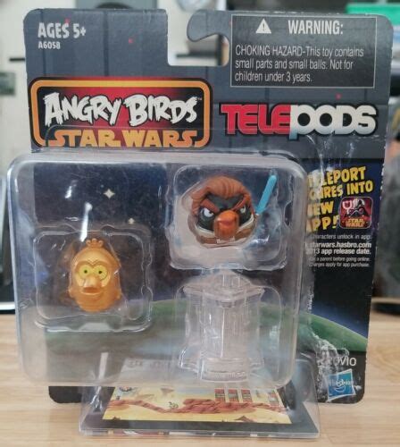 Angry Birds Star Wars Telepods Obi Wan Kenobi Bird C 3po Bird New See