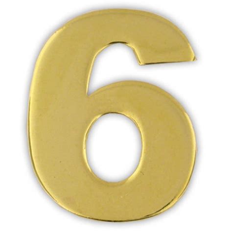 The Number Six Is Shown In Gold On A Blue And Pink Background With Text
