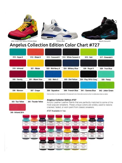 Angelus Collector Edition Colors 1 Oz Angelus Acrylic Paint Etsy