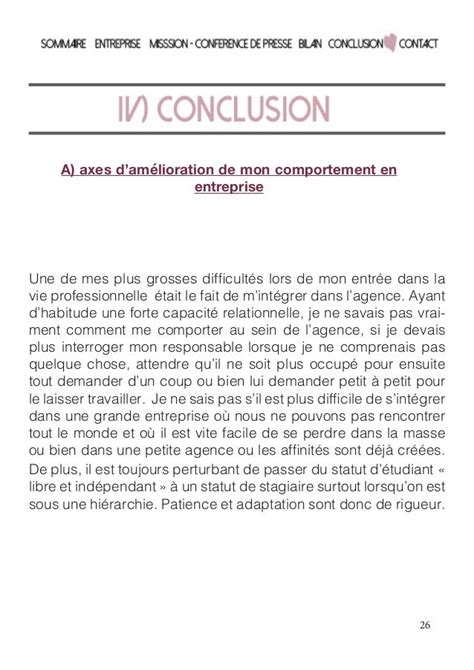 Conclusion Rapport De Stage Images And Photos Finder