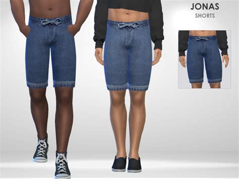 The Sims Resource Jonas Shorts Leather T Shirt Sims 4 Clothing Shorts