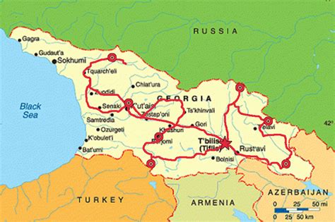 25 The Caucasus Mountains Map Online Map Around The World