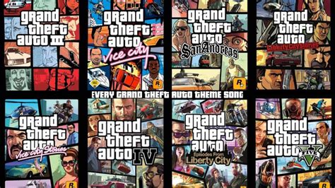 Every Grand Theft Auto Theme Song 1997 2013 Youtube