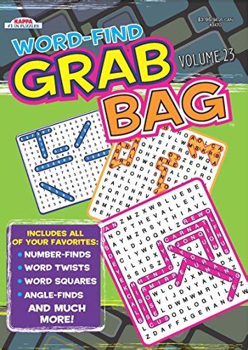 Word Find Grab Bag Puzzle Book Word Search Volume 23 By Kappa Books