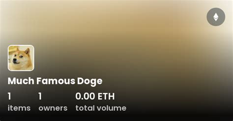Much Famous Doge Collection Opensea