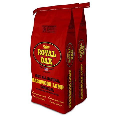 Royal Oak 1544 Lbs 100 All Natural Hardwood Lump Charcoal 2 Pack
