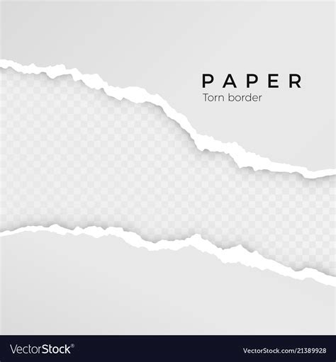Torn Paper Sheet Paper Edge Paper Texture Vector Image