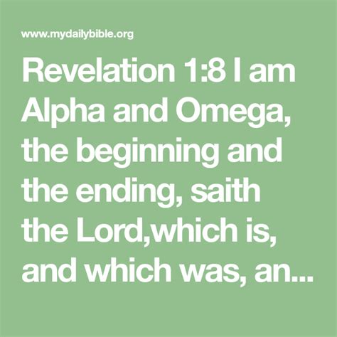 Revelation 18 I Am Alpha And Omega The Beginning And The Ending