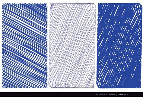 3 Pen Blue Textures Vector Download
