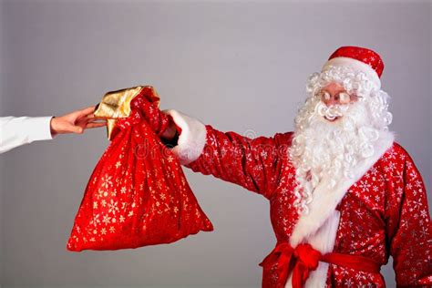 Santa Gives Ts Stock Image Image Of Receive Special 26447255