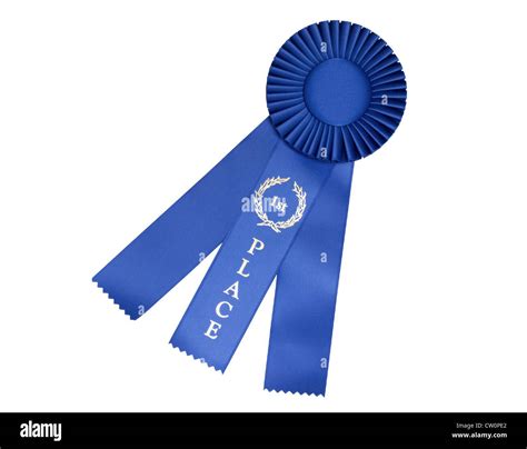 Blue Award Ribbon Stock Photo Alamy