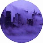 Aesthetic Circle Picsart Skyline Transparent Purple Clipart