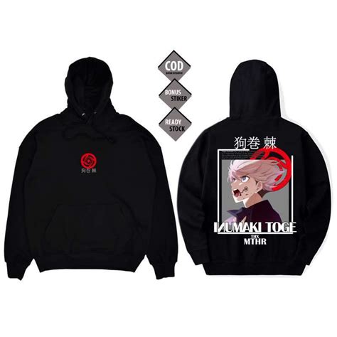 Promo Hoodie Inumaki Toge Jujutsu Kaisen Anime Manga Baju Jepang Japan