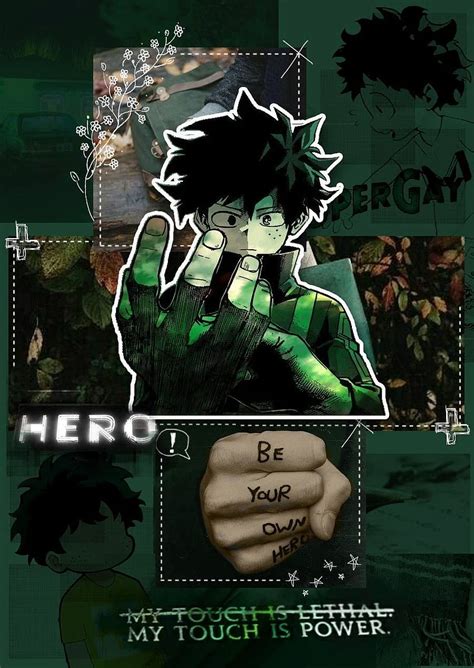 Deku Green Aesthetic Anime Hd Phone Wallpaper Pxfuel