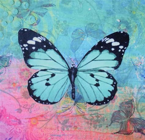 Turquoise Butterfly Fine Art Giclee Print Available In A Etsy