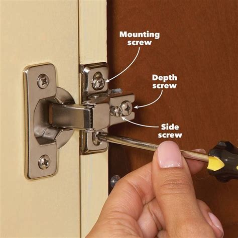 How To Adjust Cabinet Hinges
