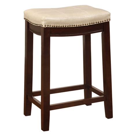 Linon Claridge Backless Counter Stool 24 Inch Seat Height Multiple