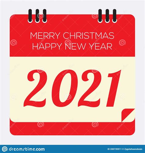 2021 New Year Calendar Vector Stock Vector Illustration Of Calendar