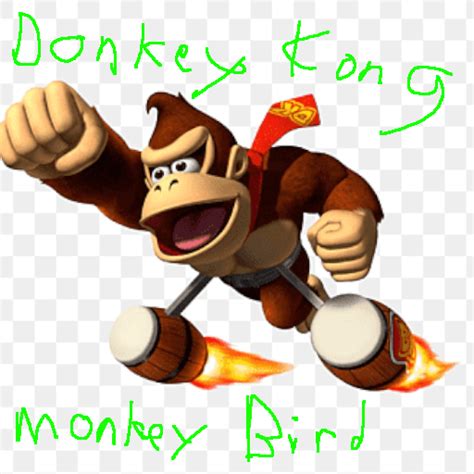 Donkey Kong Monkey Bird By Core 2 Studio