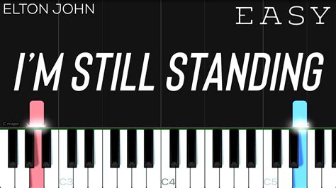 Elton John Im Still Standing Easy Piano Tutorial Youtube