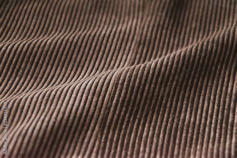 Brown Ribbed Corduroy Background Corduroy Fabric Texture Stock Photo