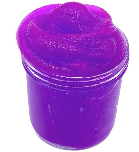 8oz Ultraviolet Purple Clear Jelly Slime Free Shipping