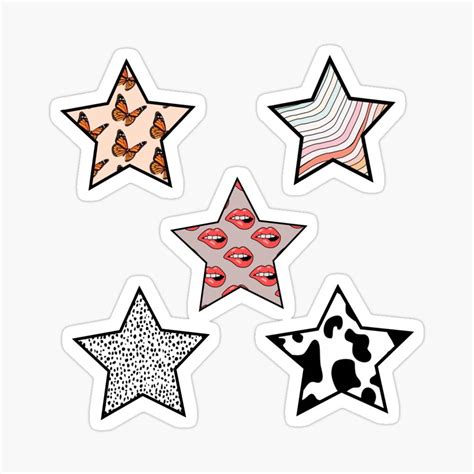 Vsco Stars Pack Sticker By Ashleybisson Preppy Stickers Print