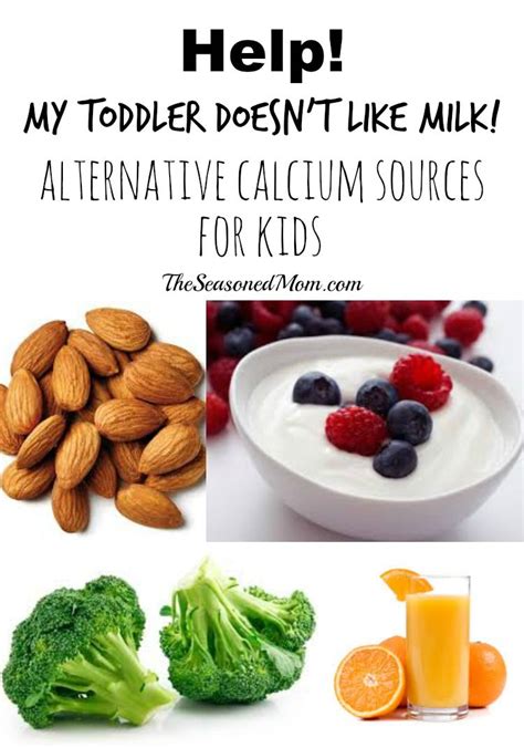 Alternative Calcium Sources For Kids Who Dont Like Milk Foods With