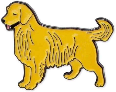 Wizardpins Golden Retriever Dog Puppy Enamel Pin 1 Pin