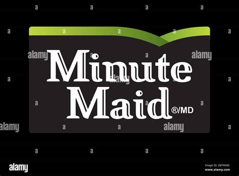 Minute Maid Logo Black Background Stock Photo Alamy