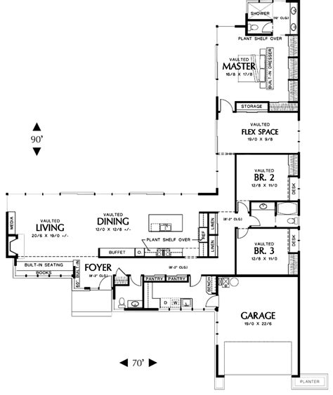 Architects didn't create floor plans with an l shape just because they look good. L Shaped House Plans in 2020 | L shaped house plans