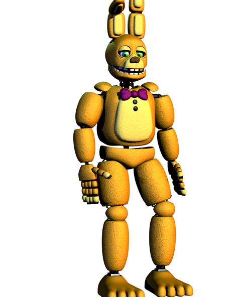 Made this render of Springbonnie if he was in the FNaF 4 Extras Menu : fivenightsatfreddys