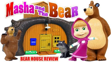 Masha And The Bear Masha Bear Playset 4 Cm Masha And Cm Bear Multicolour Masha Bear Playset