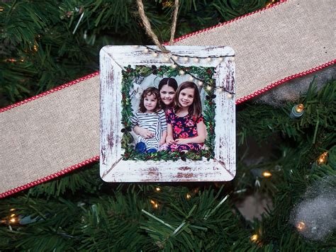 Photo Frame Christmas Ornament In 2021 Photo Frame Ornaments