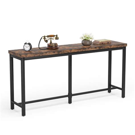 Tribesigns Console Table Rustic Sofa Table Behind Sofa Couch Entryway