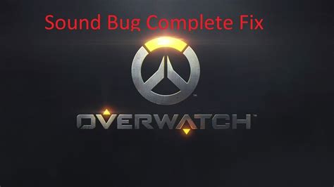 Overwatch Sound Not Working In Game Fix Youtube