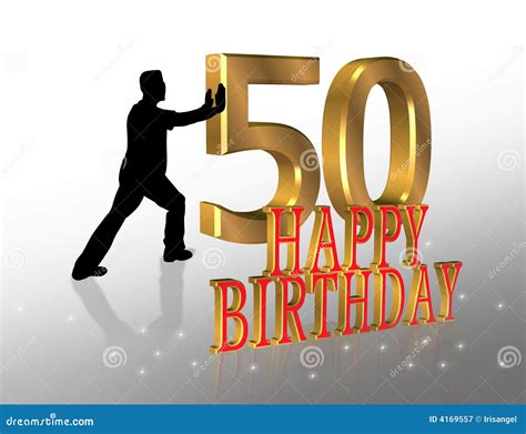 50th Birthday Invitation Card Stock Illustration Illustration Of