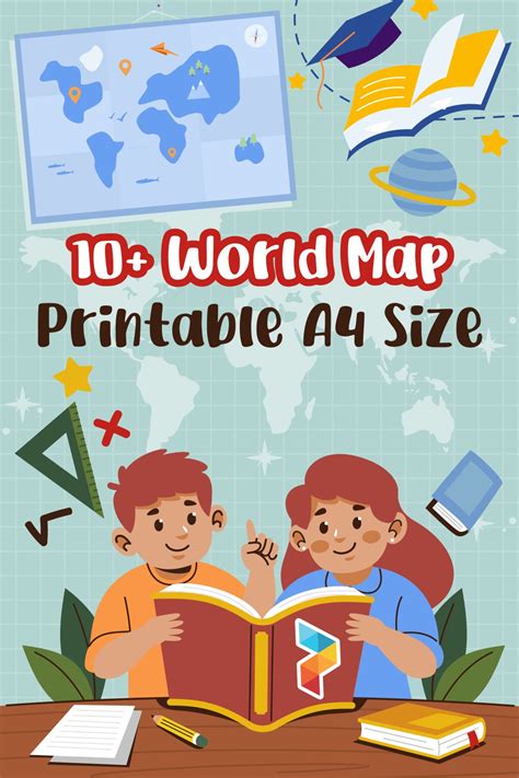 World Map A4 Size 10 Free Pdf Printables Printablee